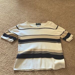Women’s petite striped shirt size Medium